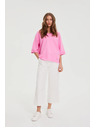 Moodo Bluza s V izrezom ružičasta Moodo