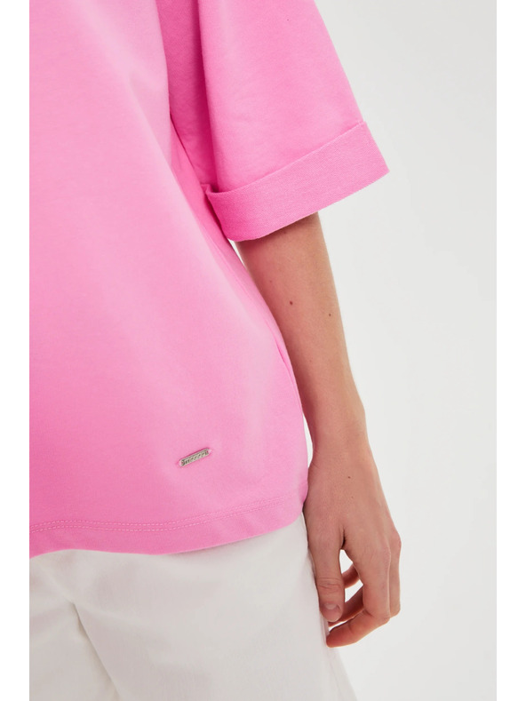 Moodo Bluza s V izrezom ružičasta Moodo