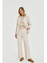 Moodo Bež hlače sa naborima Moodo