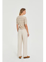 Moodo Bež hlače sa naborima Moodo