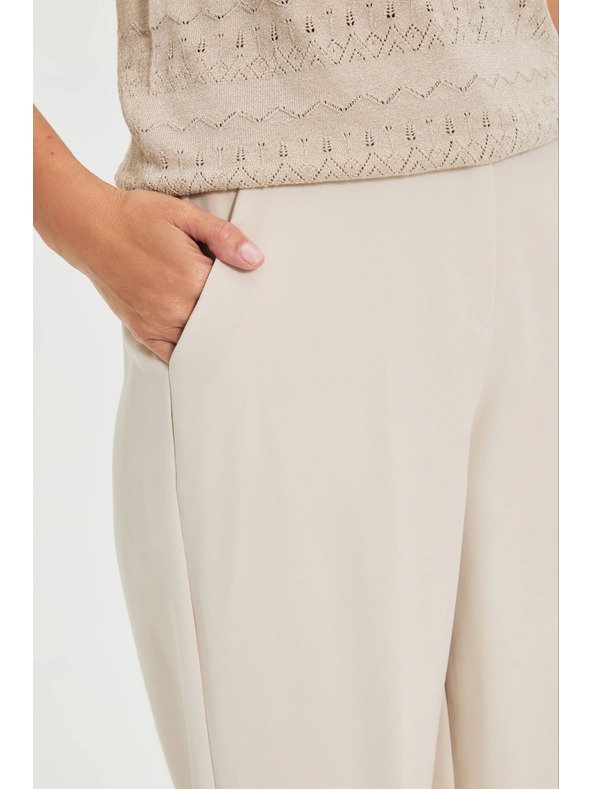 Moodo Bež hlače sa naborima Moodo