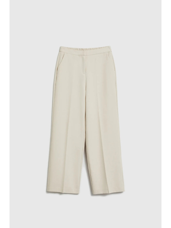 Moodo Bež hlače sa naborima Moodo