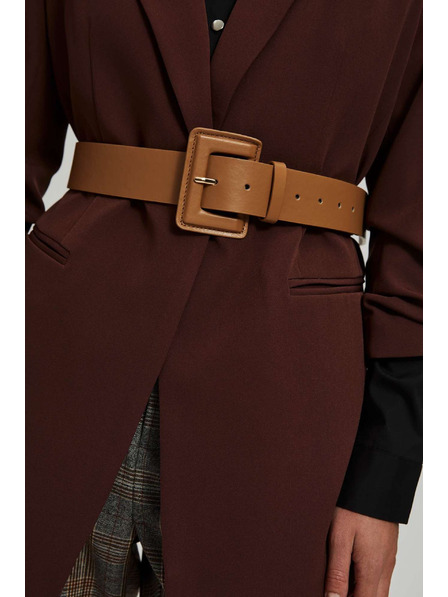 Moodo Tamno bež široki pojas Moodo