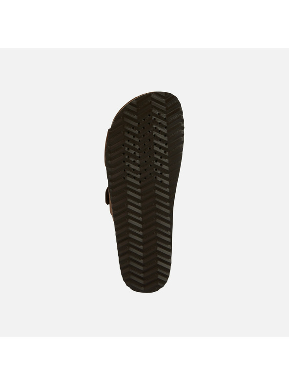 Geox Tamno smeđe ženske papuče Geox Brionia