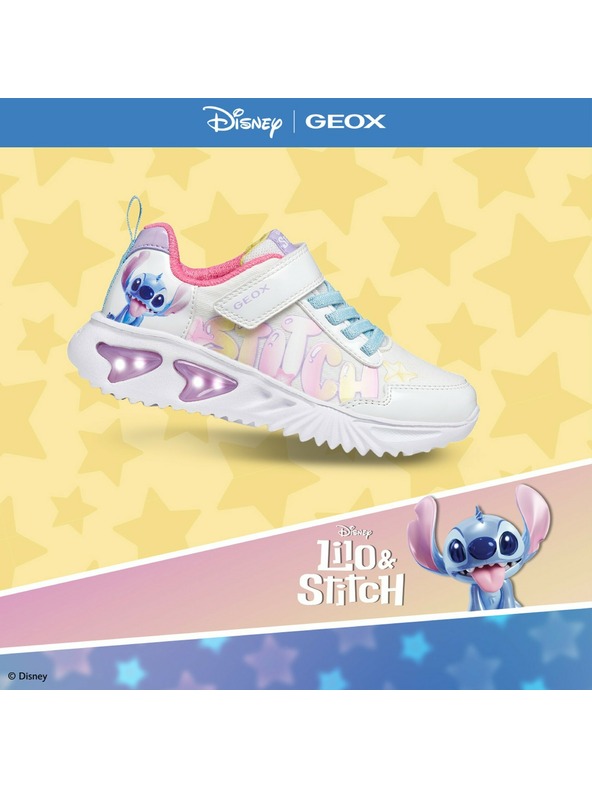 Geox Bijele djevojačke tenisice Geox Assister