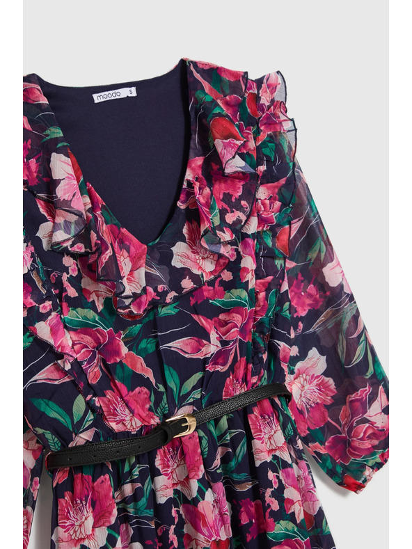 Moodo Tamno plave cvjetne haljine Moodo