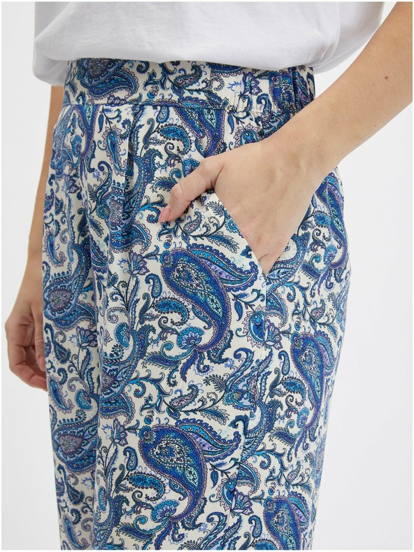 Orsay Plave ženske suknja-hlače s uzorkom ORSAY