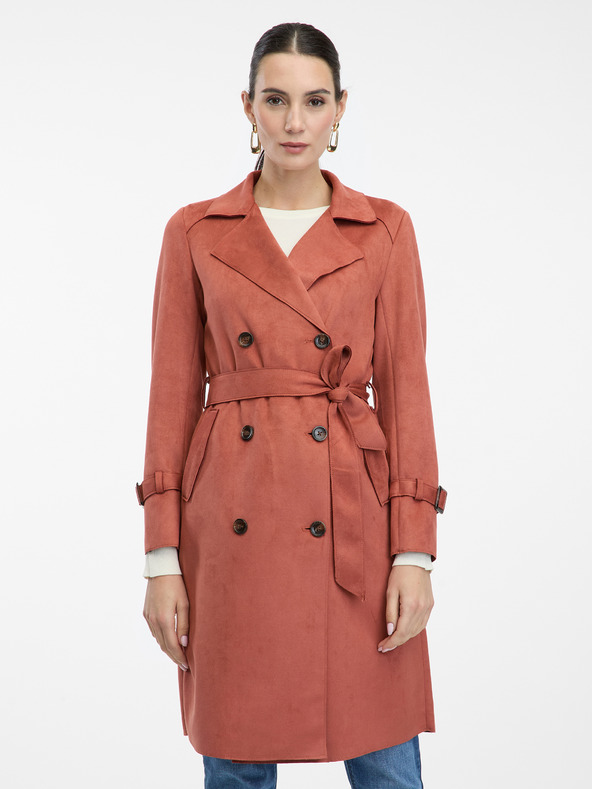 Orsay Ženski baloner od brušene kože boje cigle ORSAY