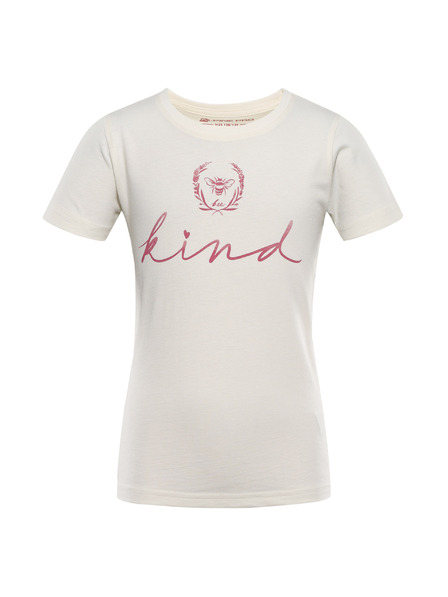 ALPINE PRO Dječja majica od organskog pamuka ALPINE PRO ECOMO 2 creme varijanta pa