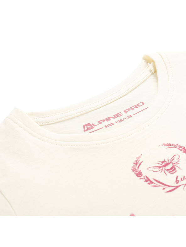 ALPINE PRO Dječja majica od organskog pamuka ALPINE PRO ECOMO 2 creme varijanta pa