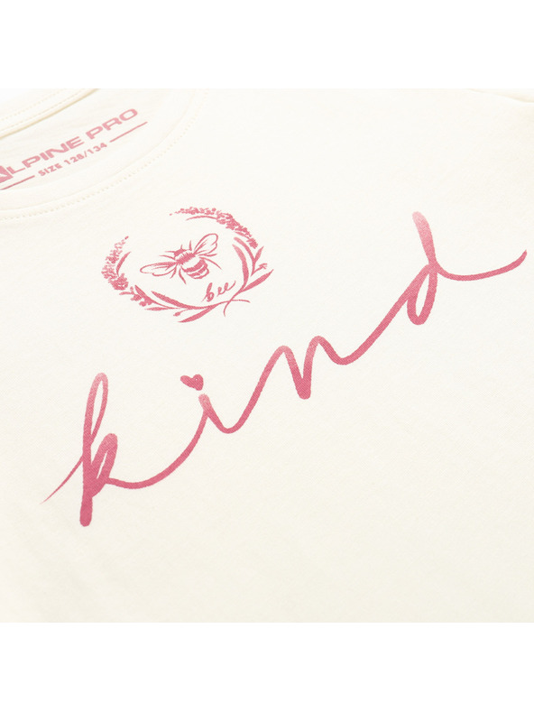 ALPINE PRO Dječja majica od organskog pamuka ALPINE PRO ECOMO 2 creme varijanta pa