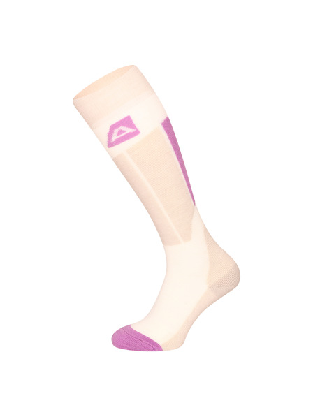 ALPINE PRO Bijelo-bež ženske dokolenice od merino vune ALPINE PRO Rode