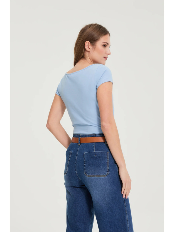 Moodo Pamučna majica plava Moodo