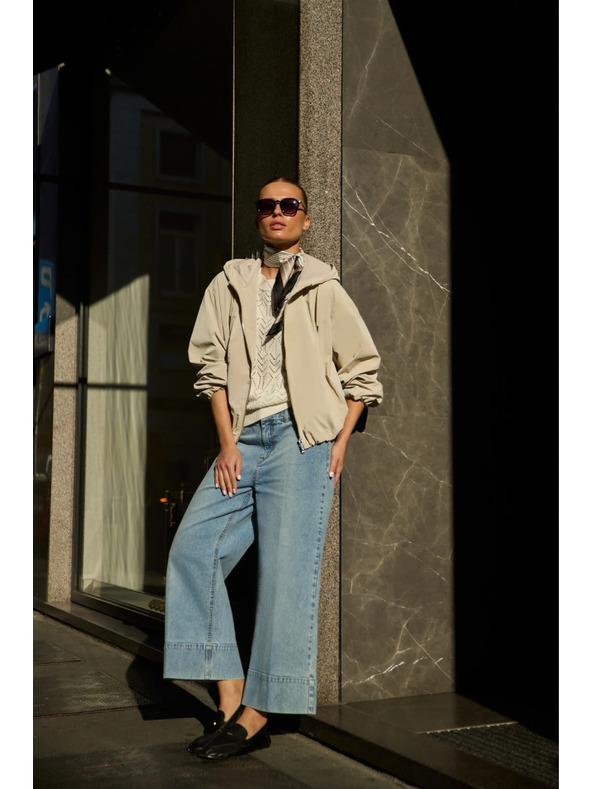 Moodo Tanka jakna sa kapuljačom bež Moodo