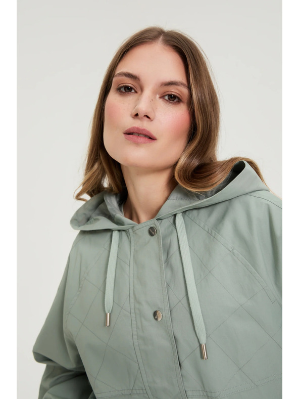 Moodo Kratka jakna maslinasto zelena Moodo