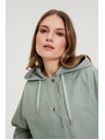 Moodo Kratka jakna maslinasto zelena Moodo