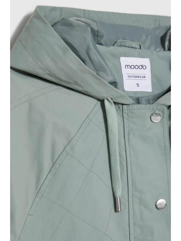 Moodo Kratka jakna maslinasto zelena Moodo