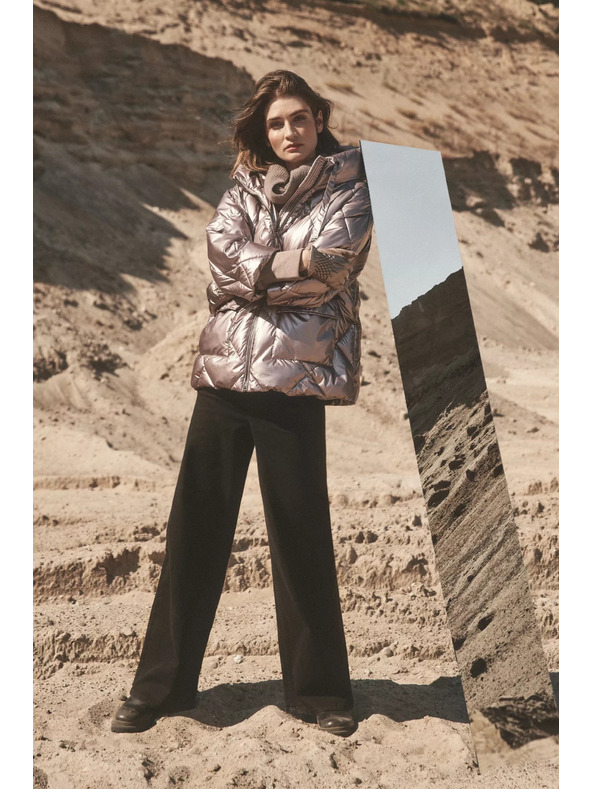 Moodo Metalična prošivana jakna Moodo