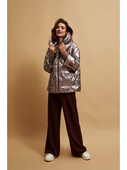 Moodo Metalična prošivana jakna Moodo