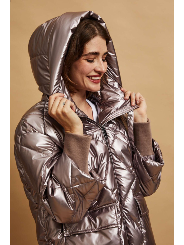 Moodo Metalična prošivana jakna Moodo