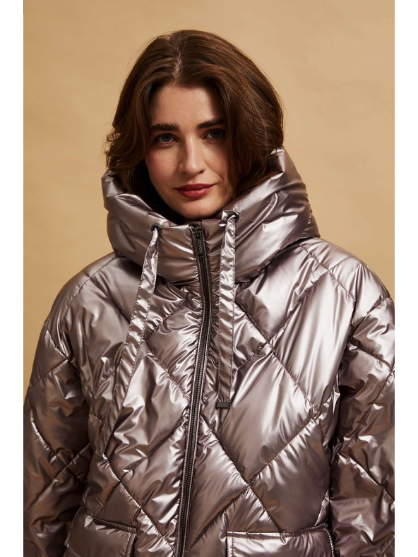 Moodo Metalična prošivana jakna Moodo