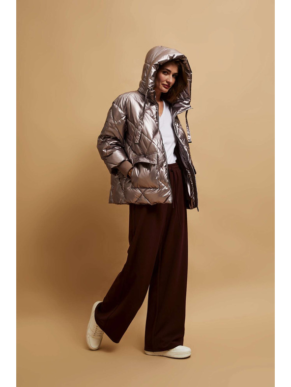 Moodo Metalična prošivana jakna Moodo