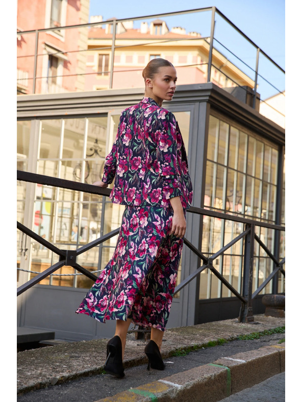 Moodo Suknja sa cvjetovima tamno plava Moodo