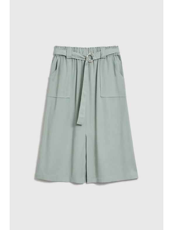 Moodo Suknja od viskoza maslinasto zelena Moodo