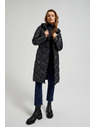 Moodo Prošivana jakna sa zateznom vezom crna Moodo