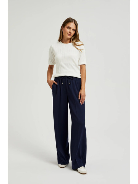 Moodo Viskozni pulover s metalnom niti bijela Moodo