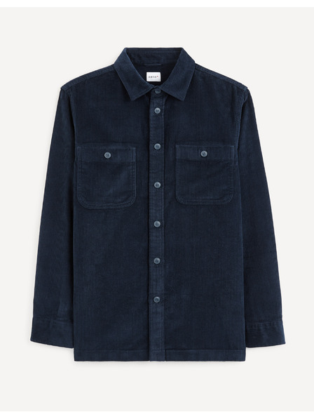 Celio Celio Vavelour tamnoplava košulja od samta