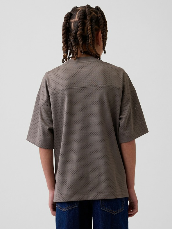 GAP Dječja mrežasta oversize majica GAP