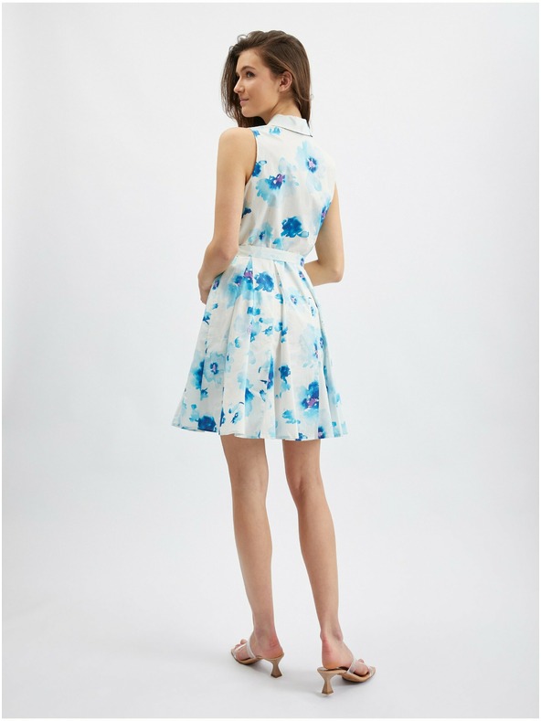 Orsay Plavo-bijela ženska haljina cvjetnog uzorka ORSAY