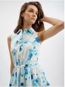 Orsay Plavo-bijela ženska haljina cvjetnog uzorka ORSAY