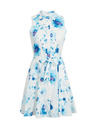 Orsay Plavo-bijela ženska haljina cvjetnog uzorka ORSAY