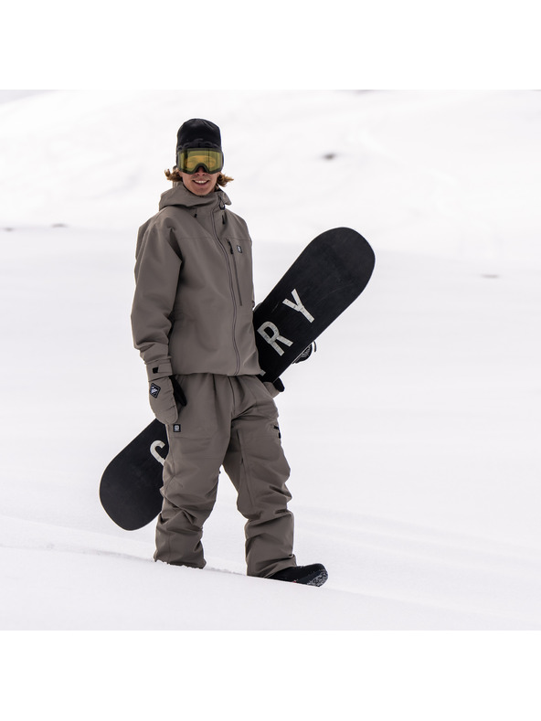 Horsefeathers Hlače Transfer - smeđe-siva