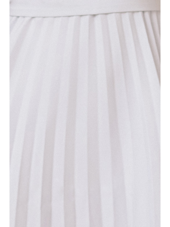 numoco LILA Naborane haljine s kratkim rukavom i pojasom - sive