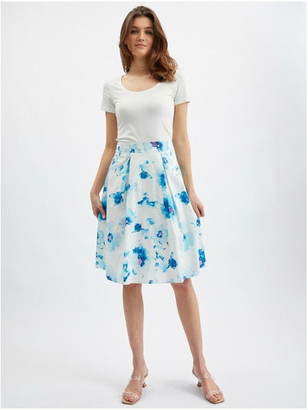 Orsay Plavo-bijela ženska suknja cvjetnog uzorka ORSAY