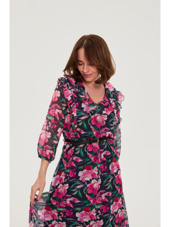 Moodo Tamno plave cvjetne haljine Moodo