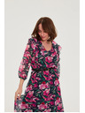 Moodo Tamno plave cvjetne haljine Moodo