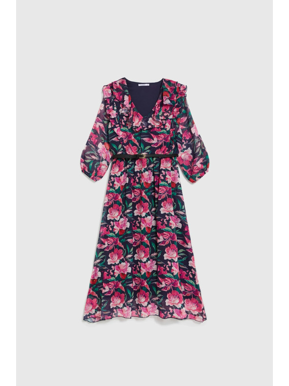 Moodo Tamno plave cvjetne haljine Moodo