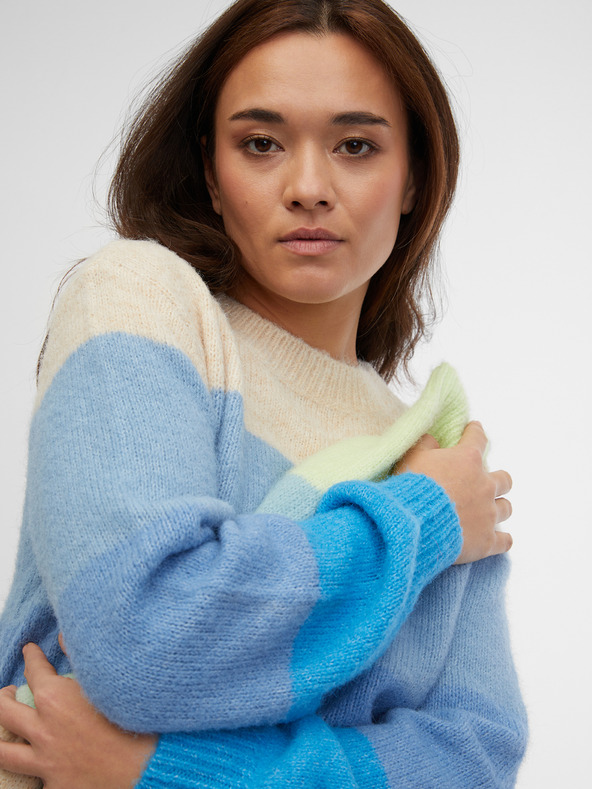 Orsay Plavi ženski prugasti pulover ORSAY