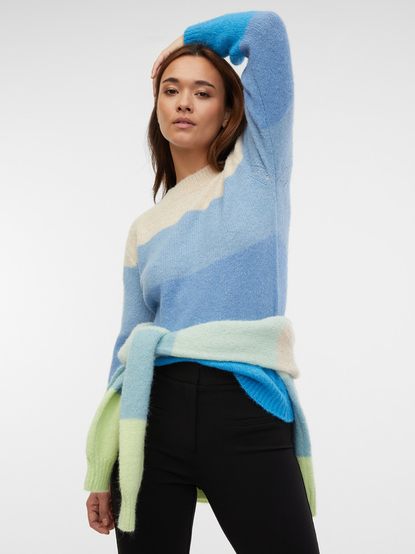 Orsay Plavi ženski prugasti pulover ORSAY