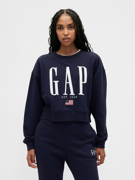 GAP Oversize dukserica s logom VintageSoft GAP