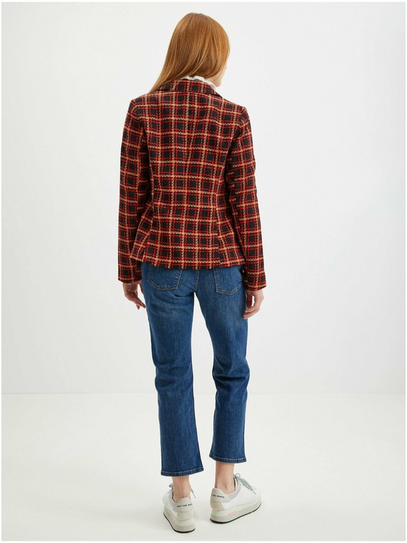 Orsay Crno-crveni ženski sako na kockice ORSAY