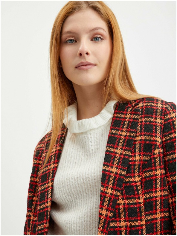 Orsay Crno-crveni ženski sako na kockice ORSAY