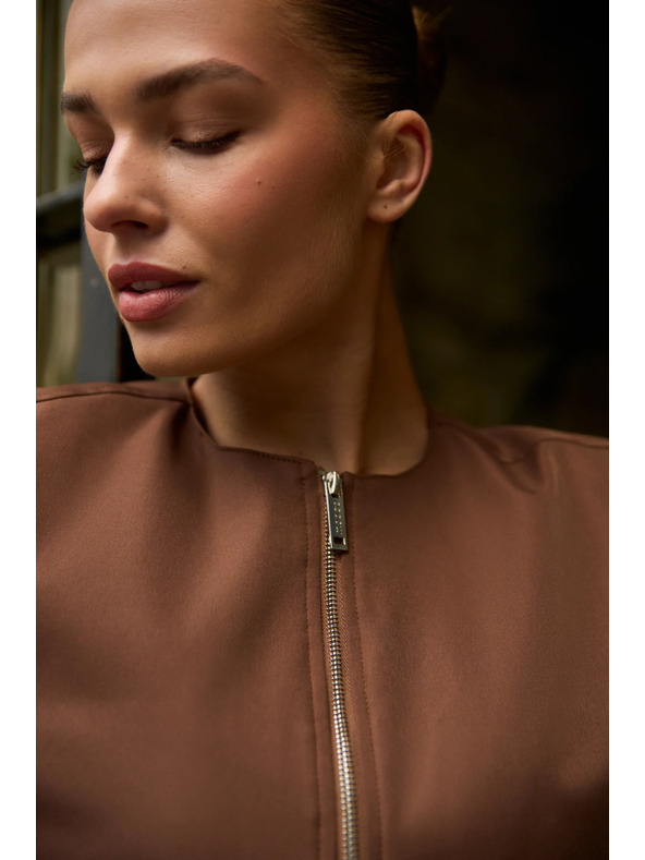 Moodo Kratka jakna smeđa Moodo