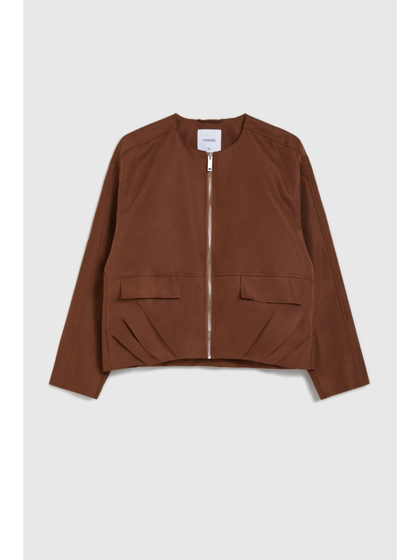 Moodo Kratka jakna smeđa Moodo