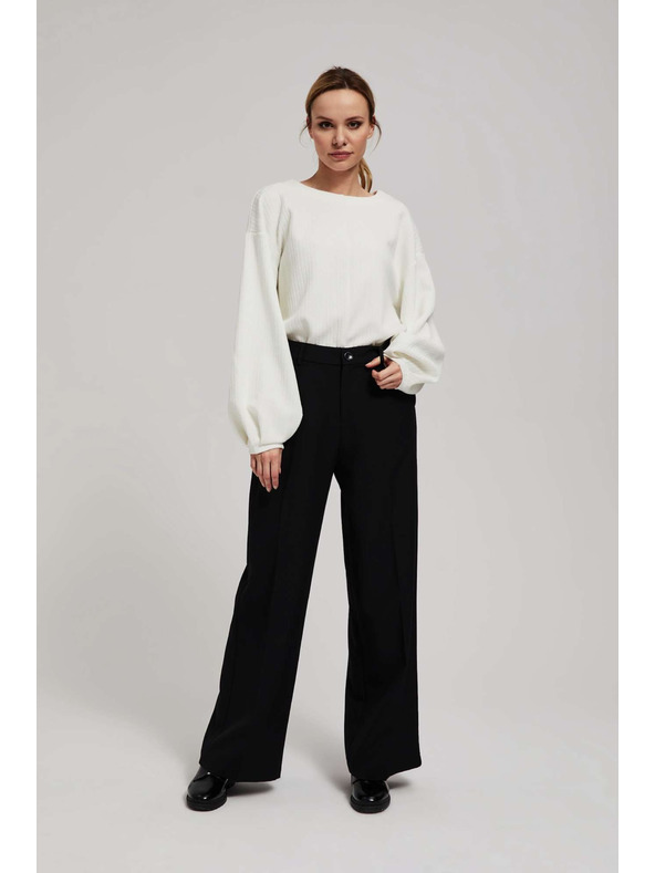 Moodo Dukserica s puhastim rukavima biserna Moodo