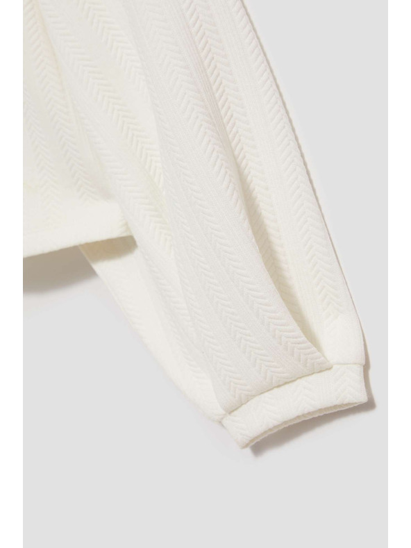 Moodo Dukserica s puhastim rukavima biserna Moodo